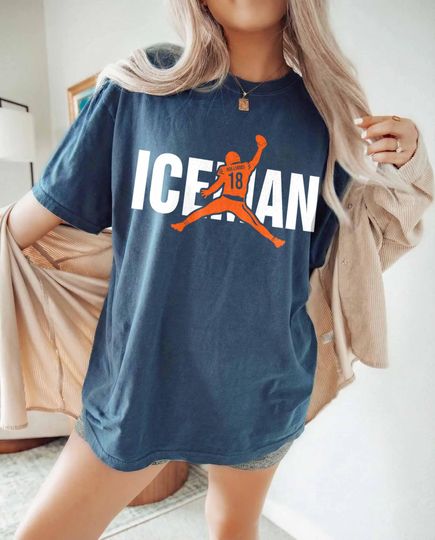 Chicago Jumpman Caleb "Iceman" Williams Shirt, Caleb Williams Ice Man Football Tee, Funny Graphic Football Tee, Gift For Fan