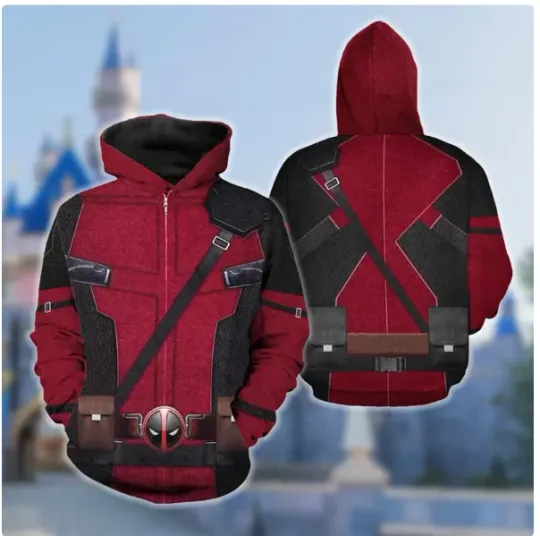 Discover Deadpool Costume 3D Hoodie