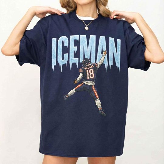 Caleb Williams Iceman Chicago Football Fan Shirt, Viral Playoff Moment Meme Shirt, Tailgate Game Day, Vintage 4th and 8 Comeback Graphic Tee
