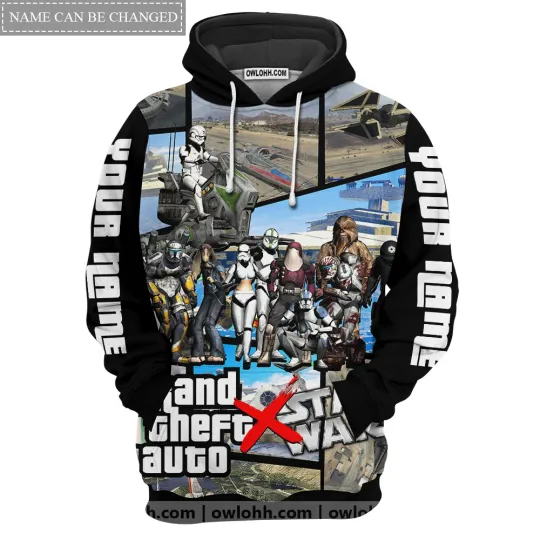Star Wars Grand Theft Auto Empire Pack Skin 3D Hoodie
