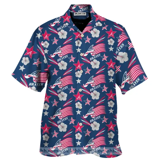 Discover Atlanta Braves Americana Hawaiian Shirt_bj9_20