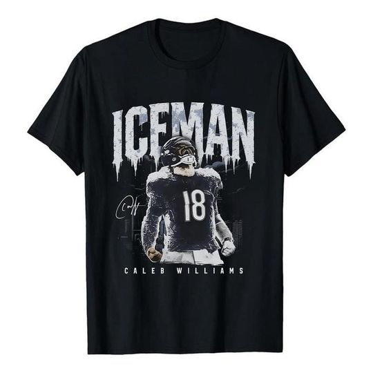 Caleb Williams Bears Iceman Signature Graphic Unisex T-Shirt