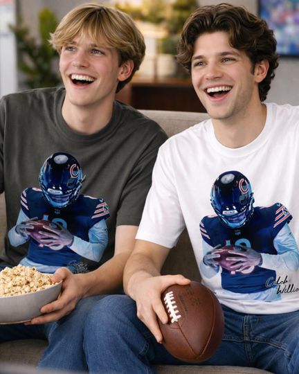 Vintage Caleb Williams T-Shirt, Caleb Iceman T-Shirt, Chicago Bears Shirt, Chicago Bears Football Fan Shirt, Football Fan Gift