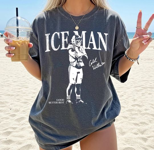 Discover Ice Man Chicago T-Shirt, Williams Retro Rap Tee, Chicago Football Shirt, Vintage Funny Trendy Meme Tee