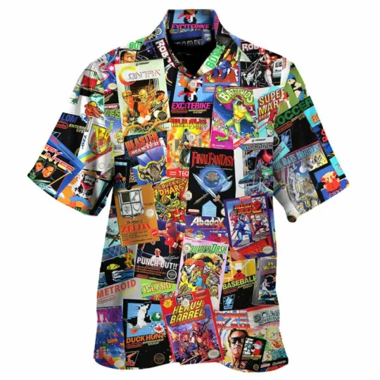 8 Bit Armageddon Retro Video Game 8211 Hawaiian Shirt 8211 Owl Ohh_c8m_85