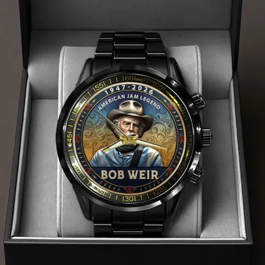 Discover Grateful x Bob Weir Black Stainless Steel Watch