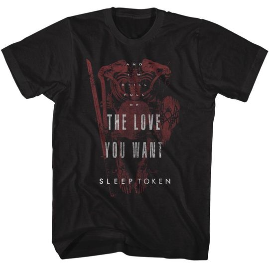 Discover Sleep Token 'The Love You Want' Black Shirt: Officially Licensed Band Tee
