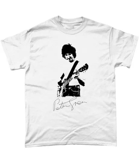 Peter Green Autograph T-Shirt Fleetwood Mac John McVie Mick Fleetwood