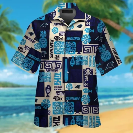 Discover Carolina Short Sleeve Button Up Tropical Hawaiian Shirt VER012