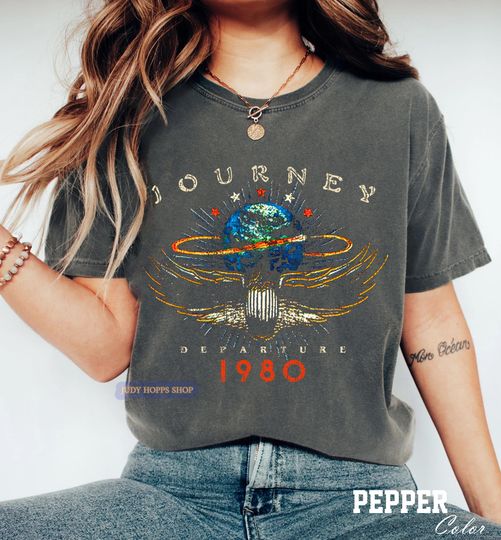 Discover Comfort Colors Journey Rock Band Tee, Journey Band T-Shirt, Journey Concert Shirt, Deen Castronovo Shirt, Journey Fans Gift For Her Him