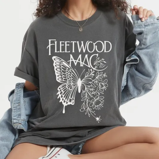 Vintage Fleetwood Mac Band T-Shirt, Retro  Rock Band Shirt, Stevie Nicks Tee