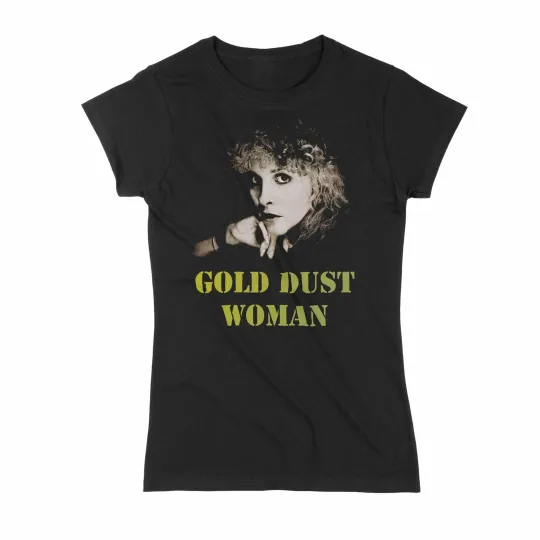 Stevie Nicks Gold Dust Woman Ladies T-Shirt Fleetwood Mac
