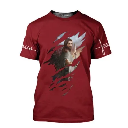 Discover Love Jesus Christian Gift 3D All Over Printed Shirt 3D T-Shirt Full Size S-5XL