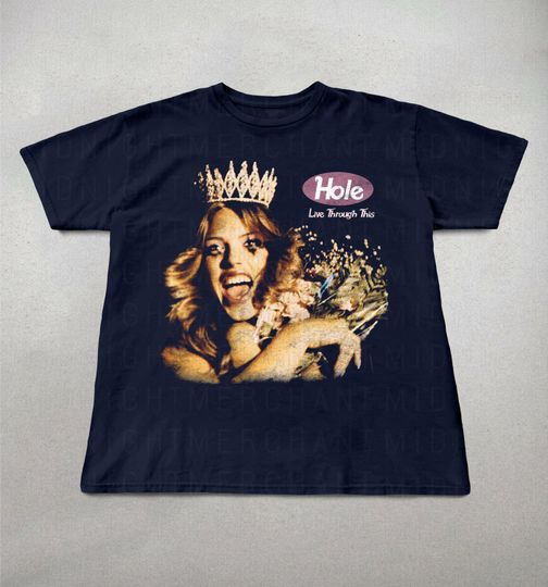 Discover Hole Band T-shirt, Live Through This, Unisex Tee, 90s Band Graphic Shirt, Retro Rock Tee