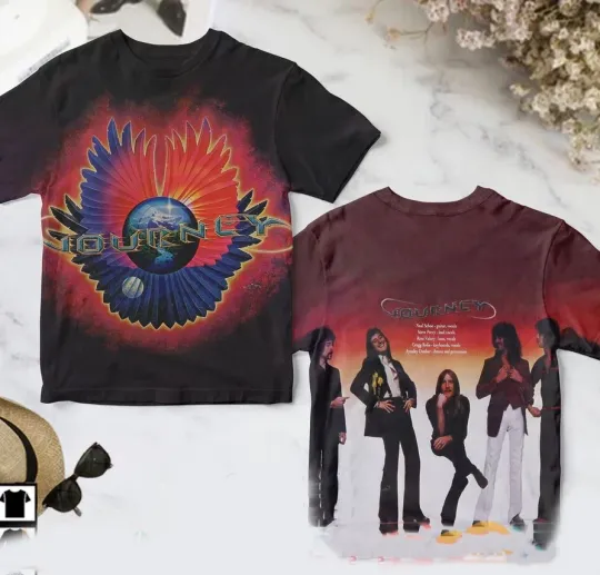 Discover Journey Band Infinity Album 3D AOP Unisex T-Shirt All Size