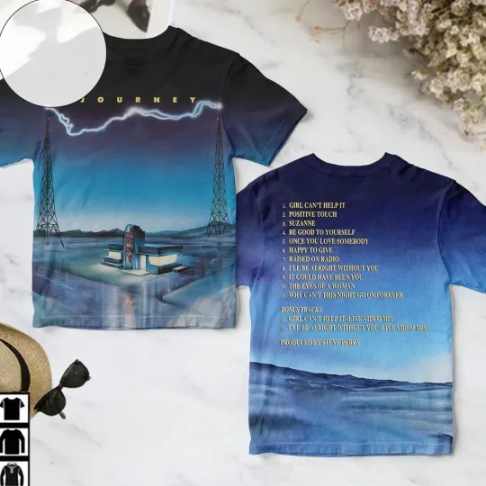 Discover Journey Raised On Radio Album Cover 3D T Shirt Full Size