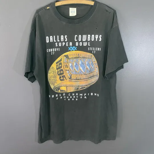 Discover Vintage Dallas Cowboys 1996 Super Bowl T-shirt Men’s