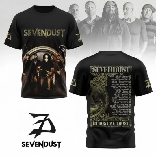 Discover Sevendust Band Ablum Poster 3d T-shirt All