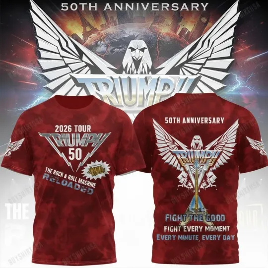 Discover Trivph Rock & Roll Machine Reloaded 2026 3D T-shirt
