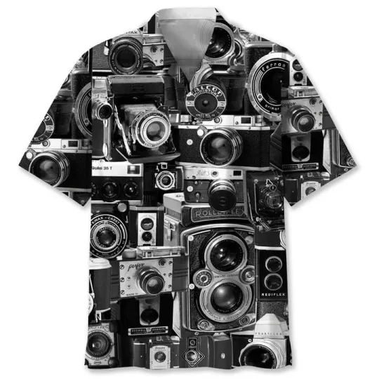 Discover Photography Camera Hawaiian Shirt Beach Shirt Gift for Men and Women Summer Trip
