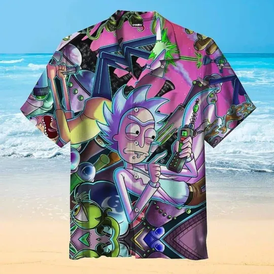 Rick And Rickandmorty Hawaiian Shirt Gift For Summer Trip