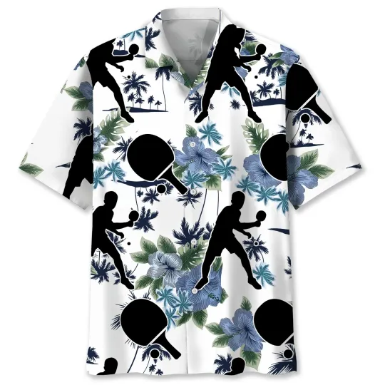 Discover Table Tennis Hawaiian Shirt Beach Shirt Gift for Men and Women Summer Trip