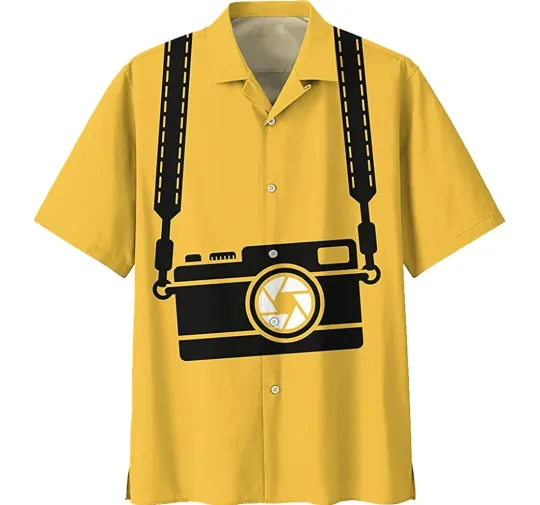 Discover Photography Camera Hawaiian Shirt Beach Shirt Gift for Men and Women Summer Trip