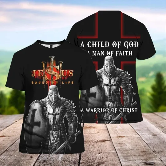 Discover Jesus Saved My Life Christian Gift AOP shirt 3D T-Shirt Full Size S-5XL