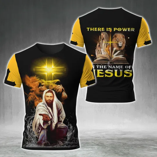 Discover Jesus Is My Savior Jesus Christian Gift Men's Shirt 3D All Over Print S-5XL