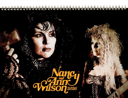 Discover 2026 Wall Calendar Nancy and Ann Wilson Music Photo Poster Magazine