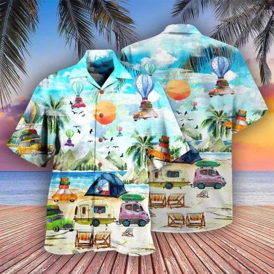 Discover Camping Aloha Hawaiian Shirt Camping Get High Hawaiian Shirt For Summer Camping