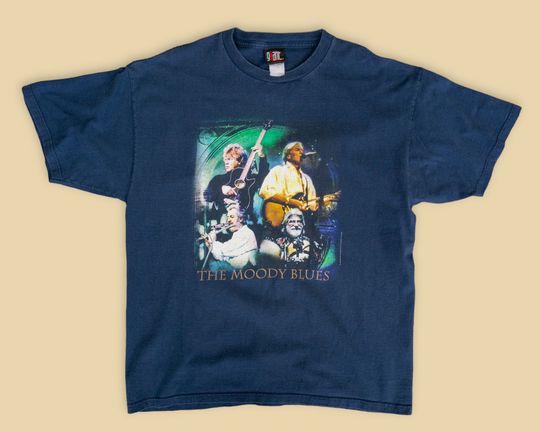 Discover Y2K Vintage Moody Blues Band T-Shirt 2000s Hall of Fame Concert