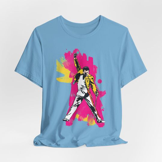 Discover Freddie Mercury Pop Art T-Shirt Queen Band Rock Apparel