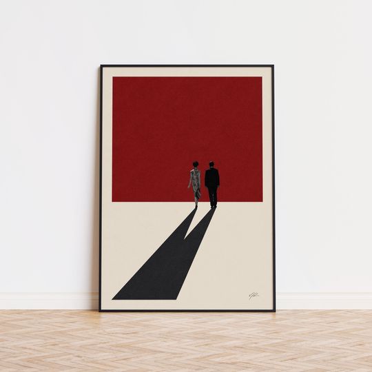 Discover In The Mood For Love Inspired Poster | Mid Century Modern Poster | Minimalist Poster | Retro Art Print | Wong Kar Wai Movie | Gifts for her