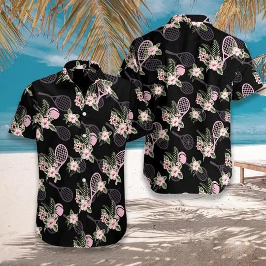 Discover Tennis Tropical Hawaiian Shirt Beach Shirt Gift for Men and Women Summer Trip