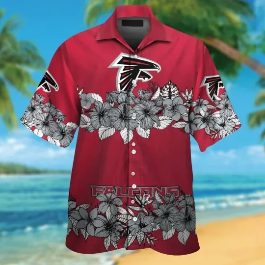 Discover Atlanta Football Hawaiian Short Sleeve Tropical Shirt Button Up Elegance