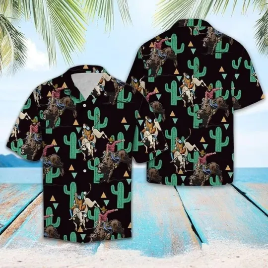 Discover Cowboy And Cactus Hawaiian Shirt