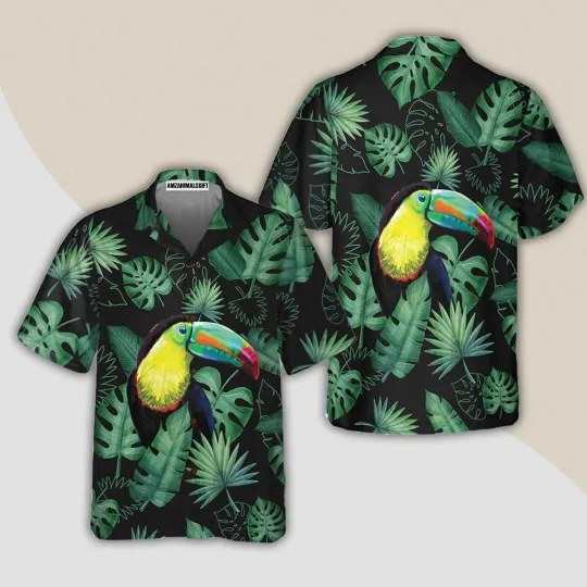 Discover Toucan In The Forest Aloha Hawaiian Shirt For Summer Cool Tropical Toucan Hawaii