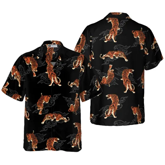 Discover Japanese Tiger Shirt For Men Hawaiian Shirt
