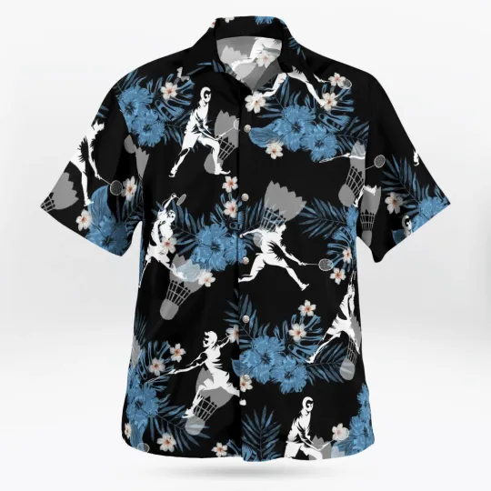 Discover Badminton Tropical Hawaiian Shirt Beach Shirt Gift for Men and Women Summer Trip