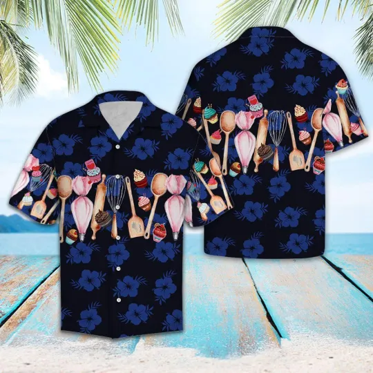 Discover Baking Hawaiian Shirt Beach Shirt Gift for Men and Women Summer Trip