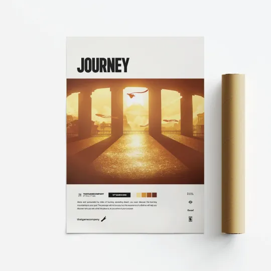 Discover Journey 2012 Video Game Art Poster Vertical Print