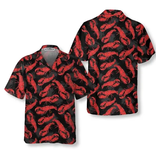 Discover Tropical Lobster Hawaiian Shirt Red Lobster Shirt For Men Women Gift F