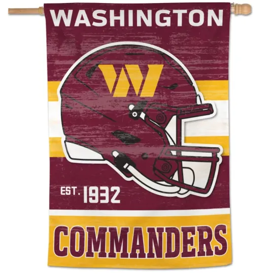 WASHINGTON COMMANDERS HOUSE FLAG FROM
