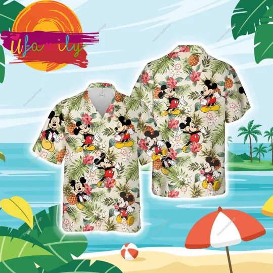Discover Mickey Mouse Summer Trip Family Hawaiian Shirt