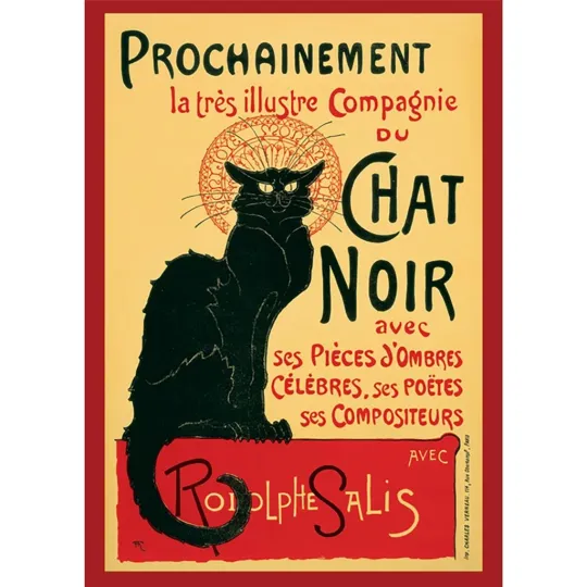 Discover Chat Noir Poster – Théophile Steinlen Art Maxi Vertical Poster