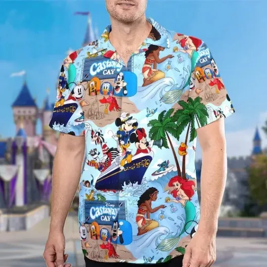 Discover Disney Mickey Embark On An Adventure With Pirates Hawaiian Shirt For Family Trip