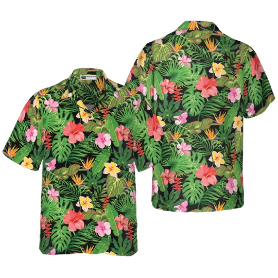 Discover Hibiscus Floral Pattern Aloha Hawaiian Shirt For Summer Colorful Hawaiian Shirt