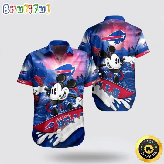 Discover football Buffalo Hawaiian Shirt Mickey Theme