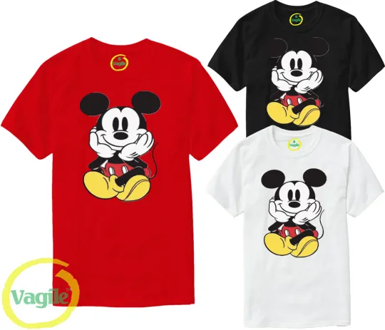 Discover Disney Mickey Mouse Cartoon Kids and Adults Unisex T-Shirt